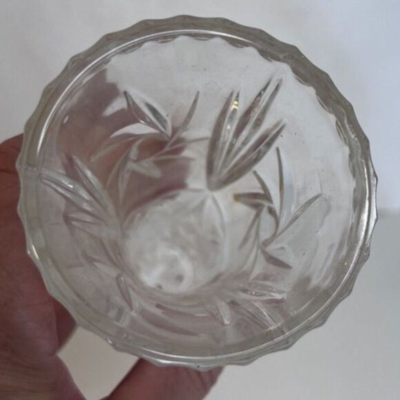 Lenox Small Fine Cut Crystal Star Vase 6" Tall Flared  w/ Original Paperwork - Picture 3 of 8